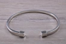 Load image into Gallery viewer, Solid Square Profile Torque Bangle, Completely Made from Solid Silver