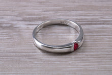 Load image into Gallery viewer, Petite Round cut Ruby Ring