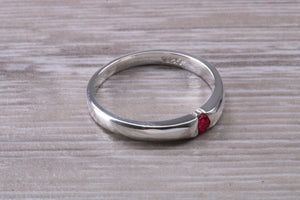 Petite Round cut Ruby Ring