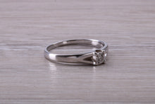 Load image into Gallery viewer, Dainty Diamond set White Gold Ring