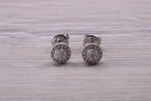 Load image into Gallery viewer, Diamond Cluster Stud Earrings