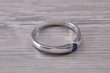 Load image into Gallery viewer, Natural Blue Sapphire Petite Ring