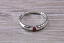 Load image into Gallery viewer, Petite Round cut Ruby Ring