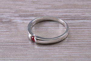 Petite Round cut Ruby Ring