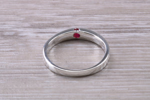 Petite Round cut Ruby Ring