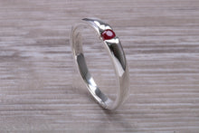 Load image into Gallery viewer, Petite Round cut Ruby Ring