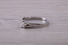 Load image into Gallery viewer, Dainty Diamond set White Gold Ring