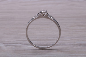 Dainty Diamond set White Gold Ring