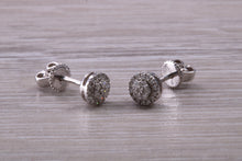 Load image into Gallery viewer, Diamond Cluster Stud Earrings