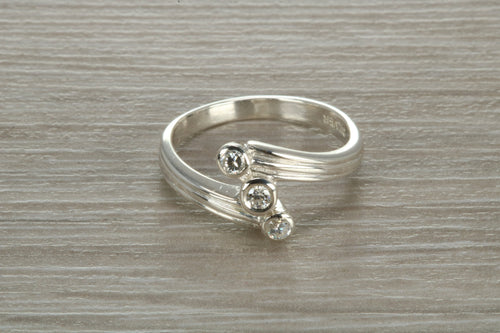 Sterling Silver Cubic Zirconia set Ring
