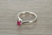 Load image into Gallery viewer, Natural Ruby Solitaire Ring