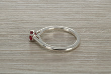 Load image into Gallery viewer, Natural Ruby Solitaire Ring