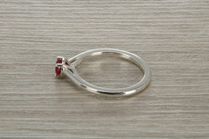 Natural Ruby Solitaire Ring