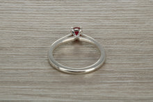 Load image into Gallery viewer, Natural Ruby Solitaire Ring