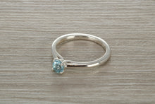 Load image into Gallery viewer, Natural Aquamarine Solitaire Ring