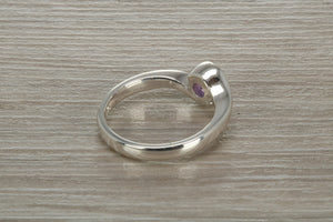 Natural Amethyst Chunky Twist Ring