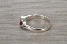 Load image into Gallery viewer, Sterling Silver Garnet C Z Ring