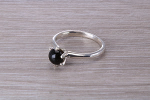 Black Onyx Cabochon cut Solitaire