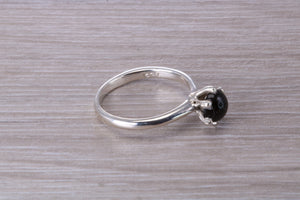 Black Onyx Cabochon cut Solitaire