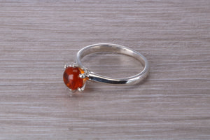 Cabochon cut Citrine Solitaire