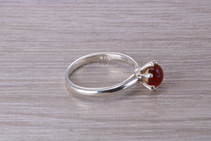 Cabochon cut Citrine Solitaire