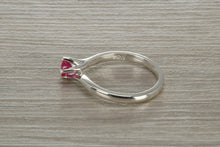 Load image into Gallery viewer, Natural Ruby Solitaire Ring