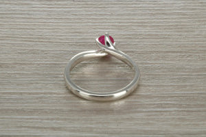 Natural Ruby Solitaire Ring