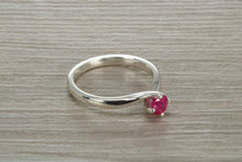 Load image into Gallery viewer, Natural Ruby Solitaire Ring