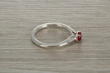 Load image into Gallery viewer, Natural Ruby Solitaire Ring