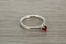 Load image into Gallery viewer, Natural Ruby Solitaire Ring