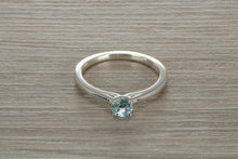 Load image into Gallery viewer, Natural Aquamarine Solitaire Ring