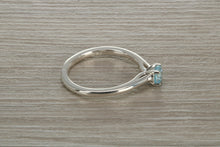 Load image into Gallery viewer, Natural Aquamarine Solitaire Ring