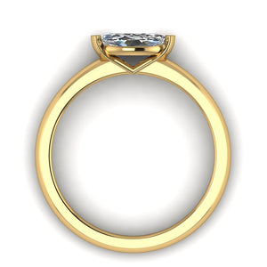 Half carat Marquise cut Diamond Solitaire, Available in Gold or Platinum