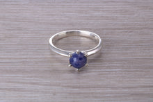 Load image into Gallery viewer, Lapis Lazuli Cabochon cut Solitaire