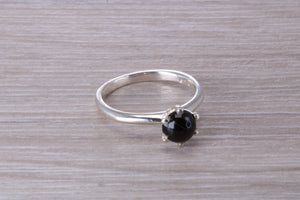 Black Onyx Cabochon cut Solitaire