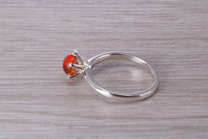 Cabochon cut Citrine Solitaire