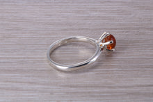 Load image into Gallery viewer, Cabochon cut Citrine Solitaire