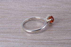 Cabochon cut Citrine Solitaire