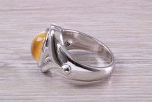 Load image into Gallery viewer, Cats Eye Ring. Very Chunky Ring Made From Solid Sterling Silver