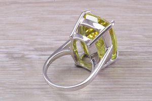 Very Large Peridot C Z Ring