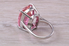 Load image into Gallery viewer, Very Large Light Pink Sapphire C Z Ring