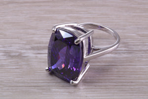 Very Large Dark Amethyst C Z Ring