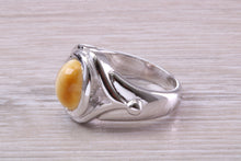 Load image into Gallery viewer, Cats Eye Ring. Very Chunky Ring Made From Solid Sterling Silver