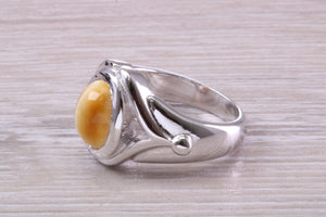 Cats Eye Ring. Very Chunky Ring Made From Solid Sterling Silver