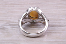 Load image into Gallery viewer, Cats Eye Ring. Very Chunky Ring Made From Solid Sterling Silver