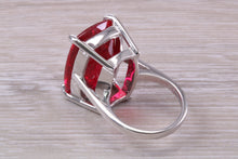 Load image into Gallery viewer, Very Large Red Ruby C Z Ring