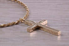 Load image into Gallery viewer, Yellow Gold Cross Necklace, Made from 9ct Gold