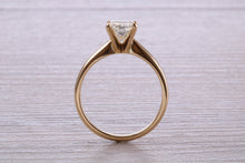 Load image into Gallery viewer, Classic One carat Princess cut Diamond Solitaire, Simple and Elegant Design