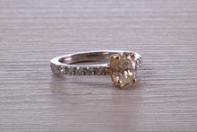 Load image into Gallery viewer, One and Quarter carat Oval cut Diamond Engagement Ring