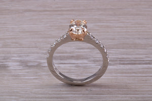 One and Quarter carat Oval cut Diamond Engagement Ring